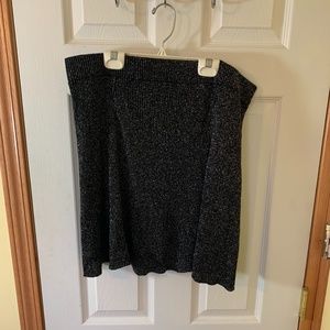 Black sparkly skirt